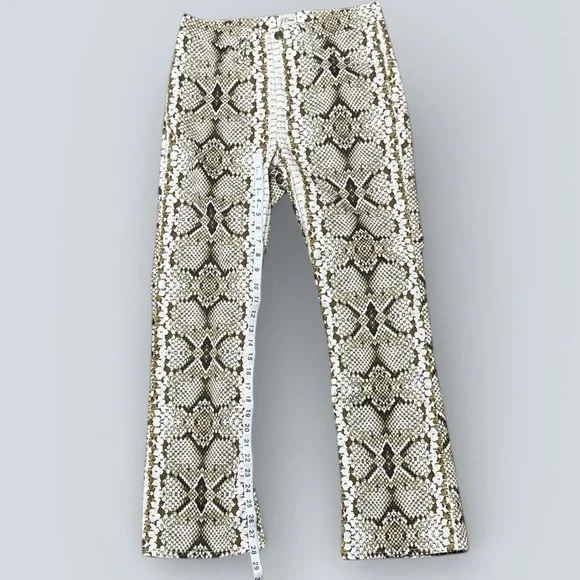 J. Crew Snakeskin Kickout Crop Pant - Picture 6 of 7